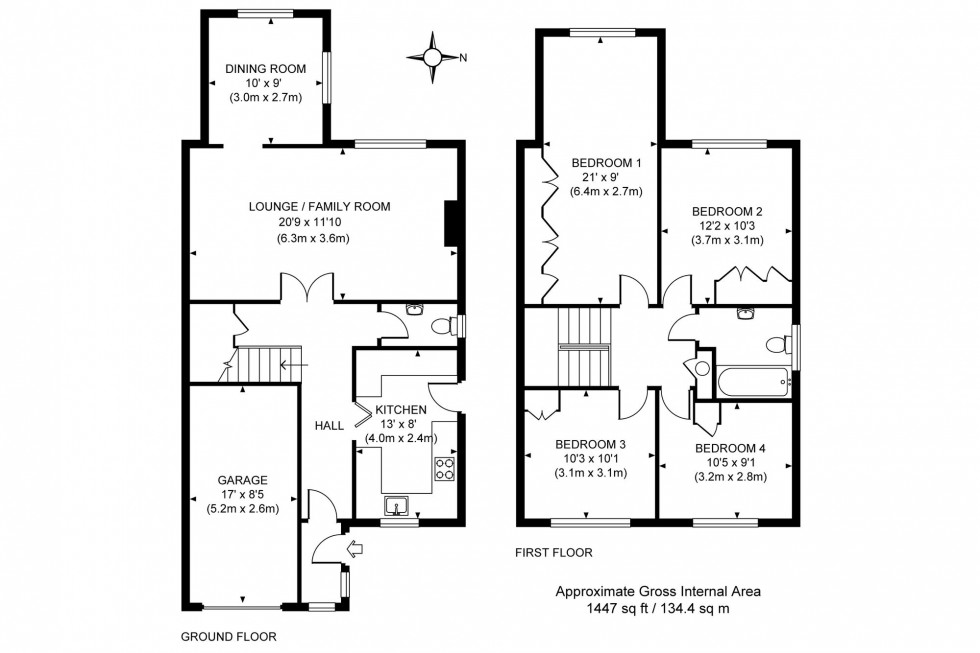 Floorplan for Valebridge Drive, Burgess Hill, RH15