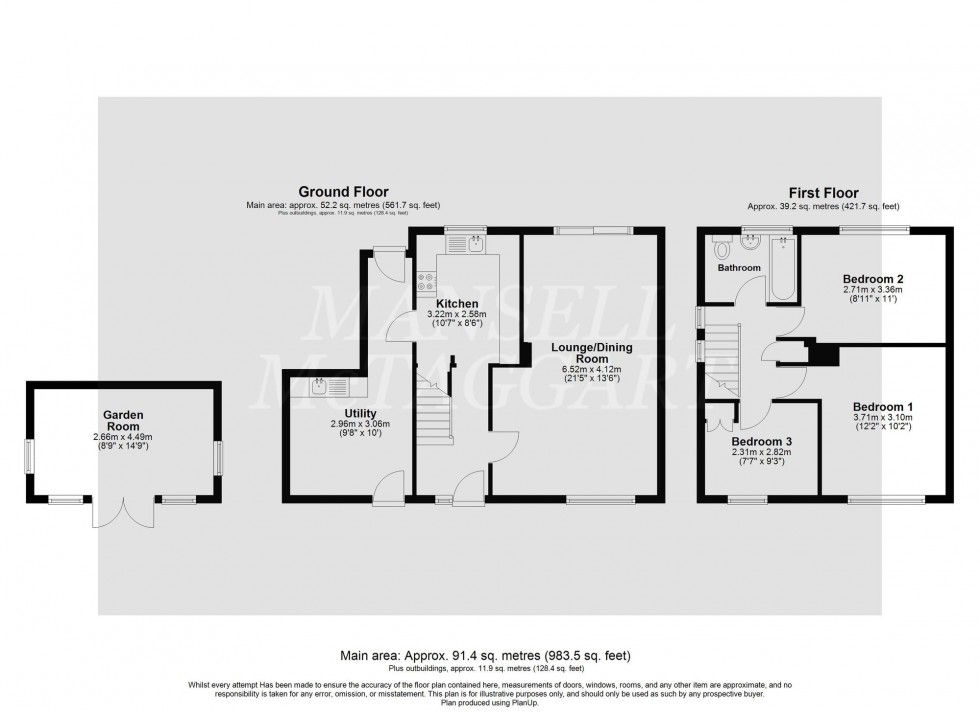 Floorplan for Maiden Lane, Crawley, RH11