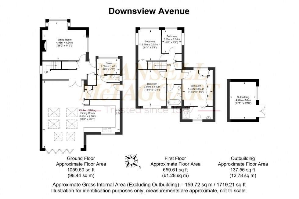 Floorplan for Downsview Avenue, Storrington, RH20