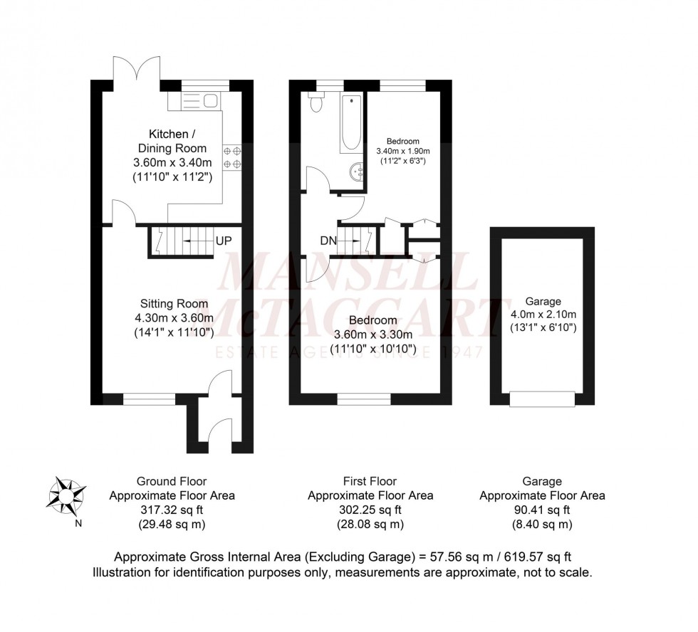 Floorplan for Groombridge Way, Horsham, RH12