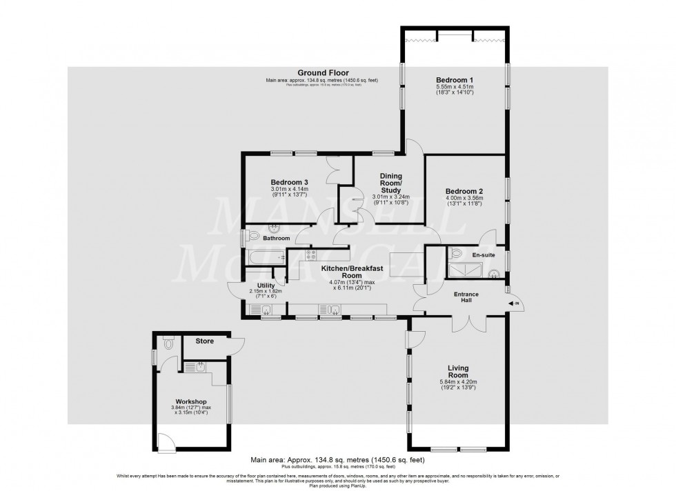 Floorplan for Sandy Lane, East Grinstead, RH19