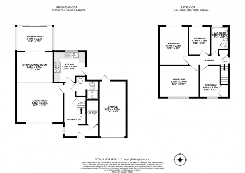 Floorplan for St. Catherines Road, Crawley, RH10