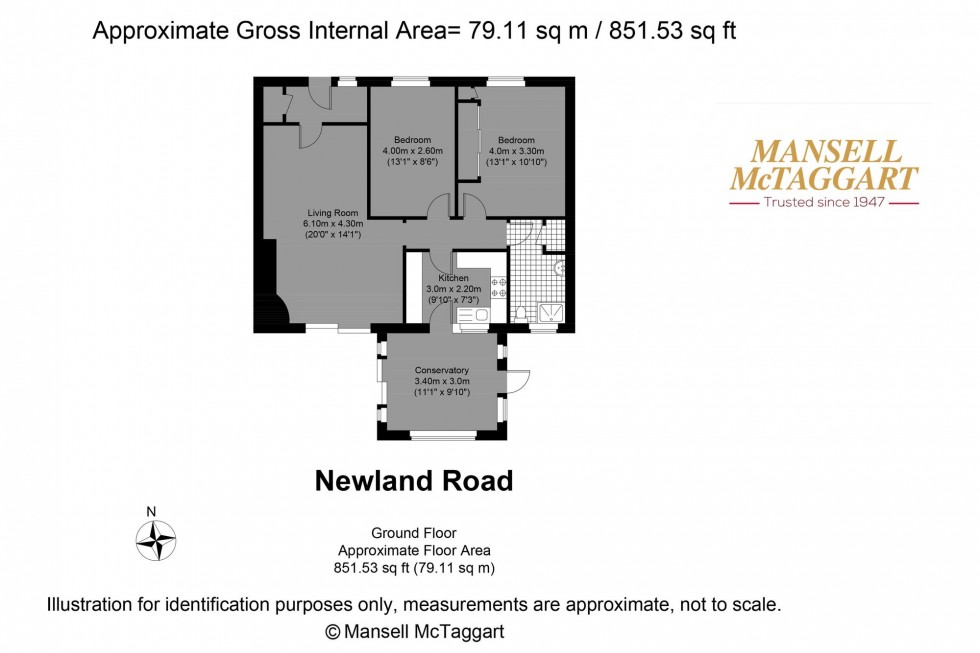 Floorplan for Newland Road, Upper Beeding, BN44