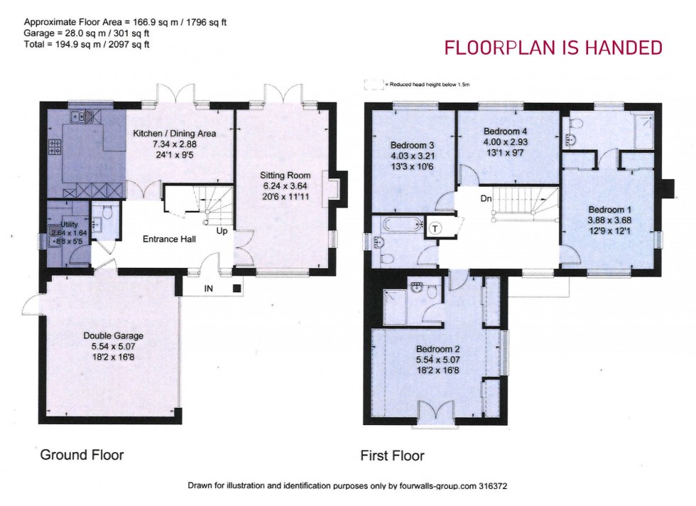 Floorplan for Town Wood Close, Lindfield, RH16