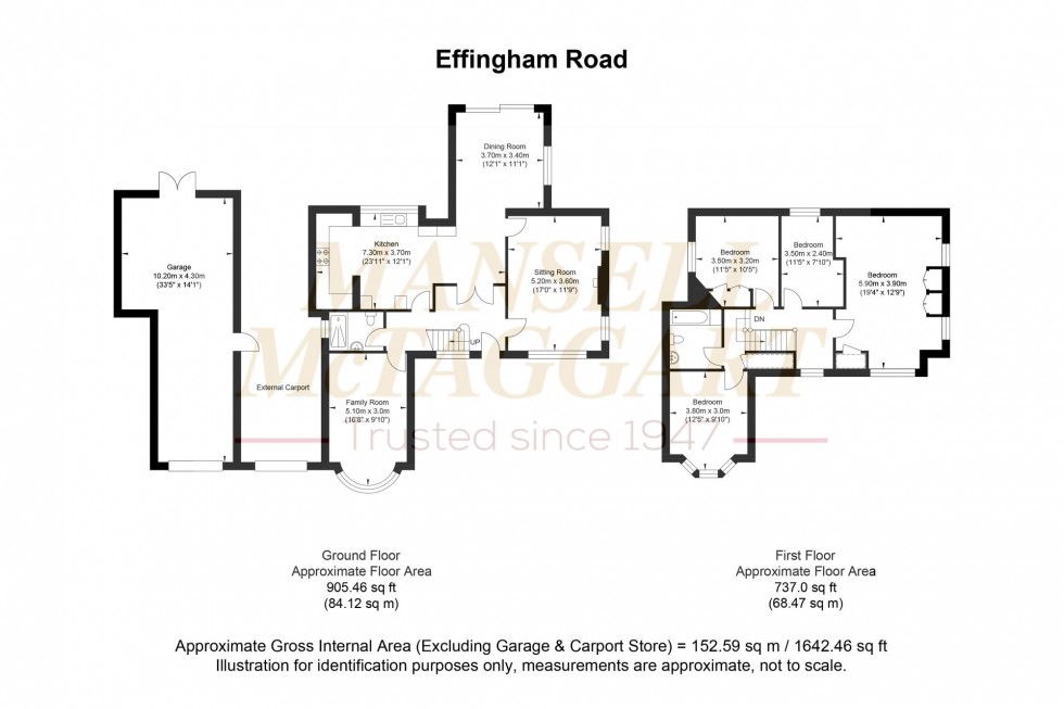 Floorplan for Effingham Road, Copthorne, RH10