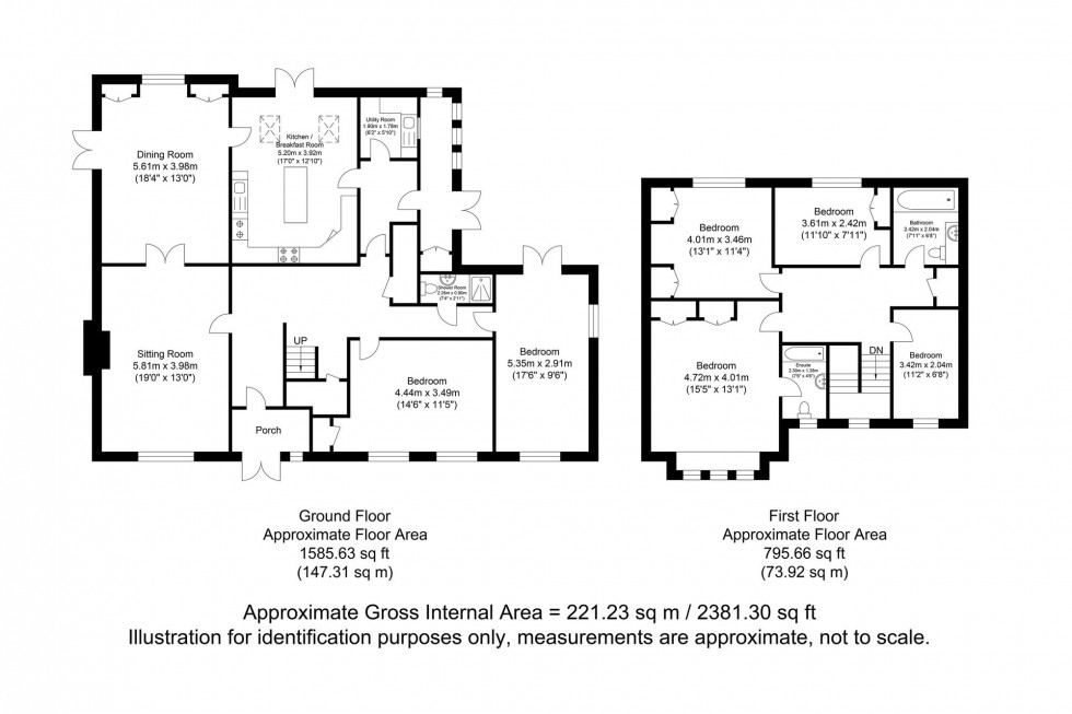 Floorplan for Winterbourne Mews, Lewes, BN7