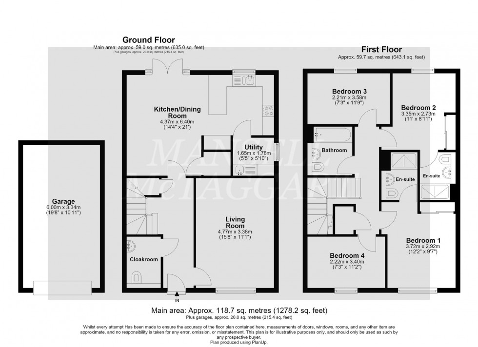 Floorplan for Valley Drive, Tinsley Green, RH10