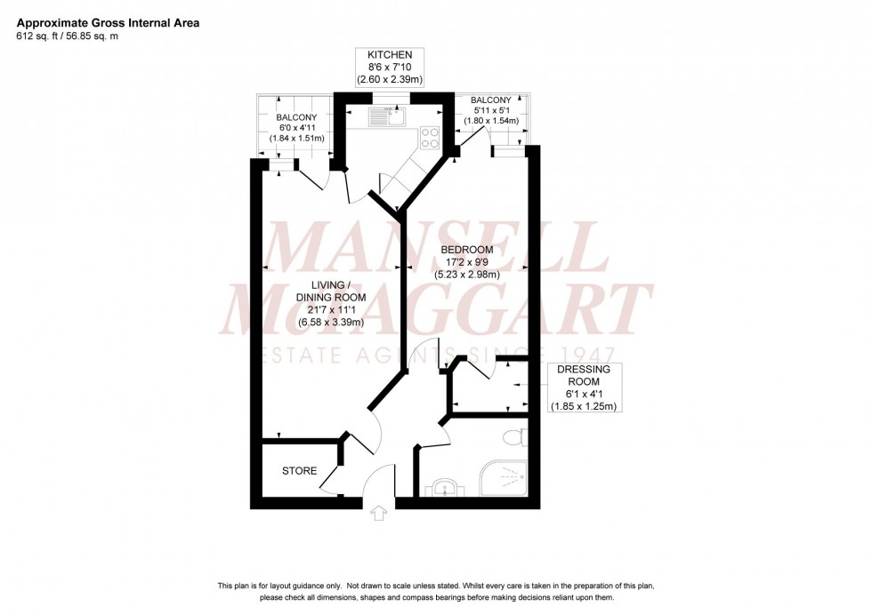 Floorplan for The Brow, Corbett Court The Brow, RH15