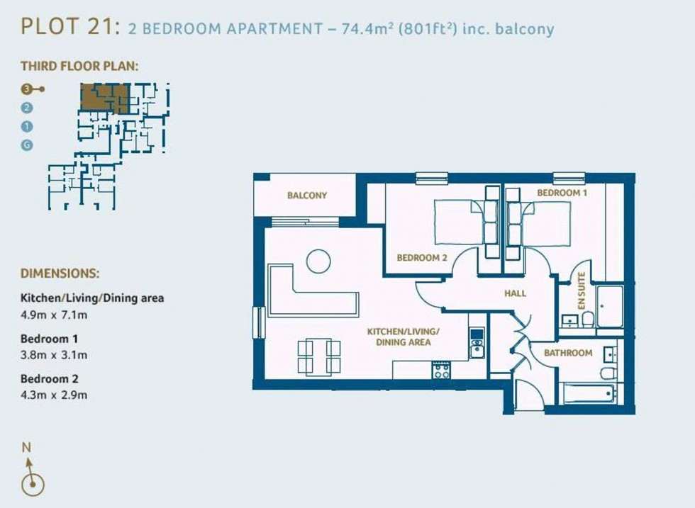 Floorplan for Church Road, Beacon Heights, RH16