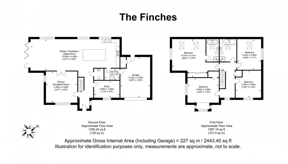 Floorplan for Lodge Lane, Piltdown, TN22