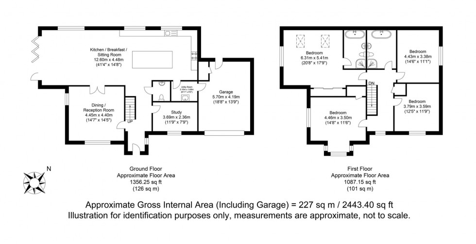 Floorplan for Lodge Lane, Piltdown, TN22