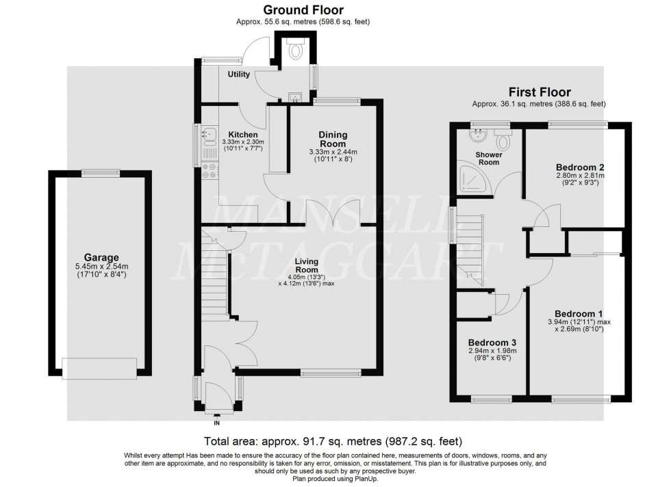 Floorplan for Bourg De Peage Avenue, East Grinstead, RH19