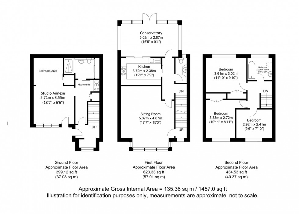 Floorplan for Middle Way, Lewes, BN7