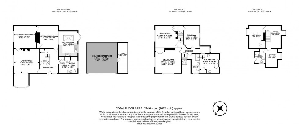 Floorplan for Kidds Hill, Colemans Hatch, TN7