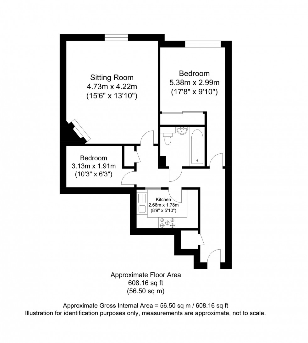Floorplan for Broadwater Down, The Ridgeway, TN2