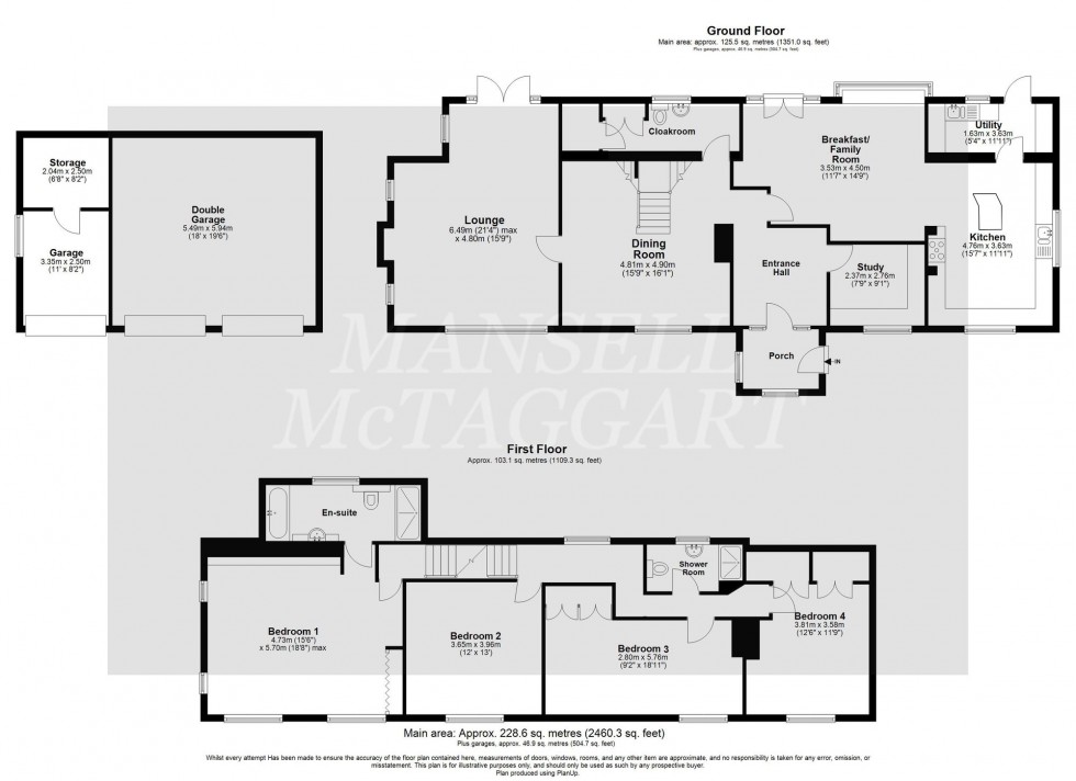 Floorplan for Upper Hartfield, Hartfield, TN7