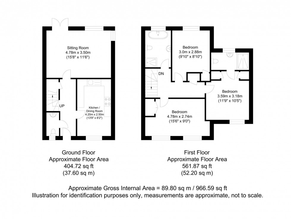 Floorplan for Nassau Drive, Crowborough, TN6