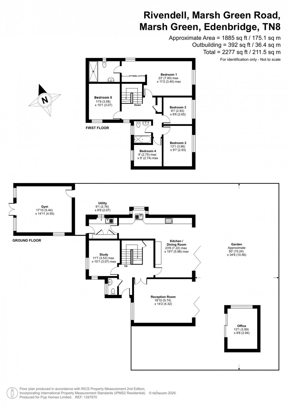 Floorplan for Marsh Green Road, Marsh Green, TN8