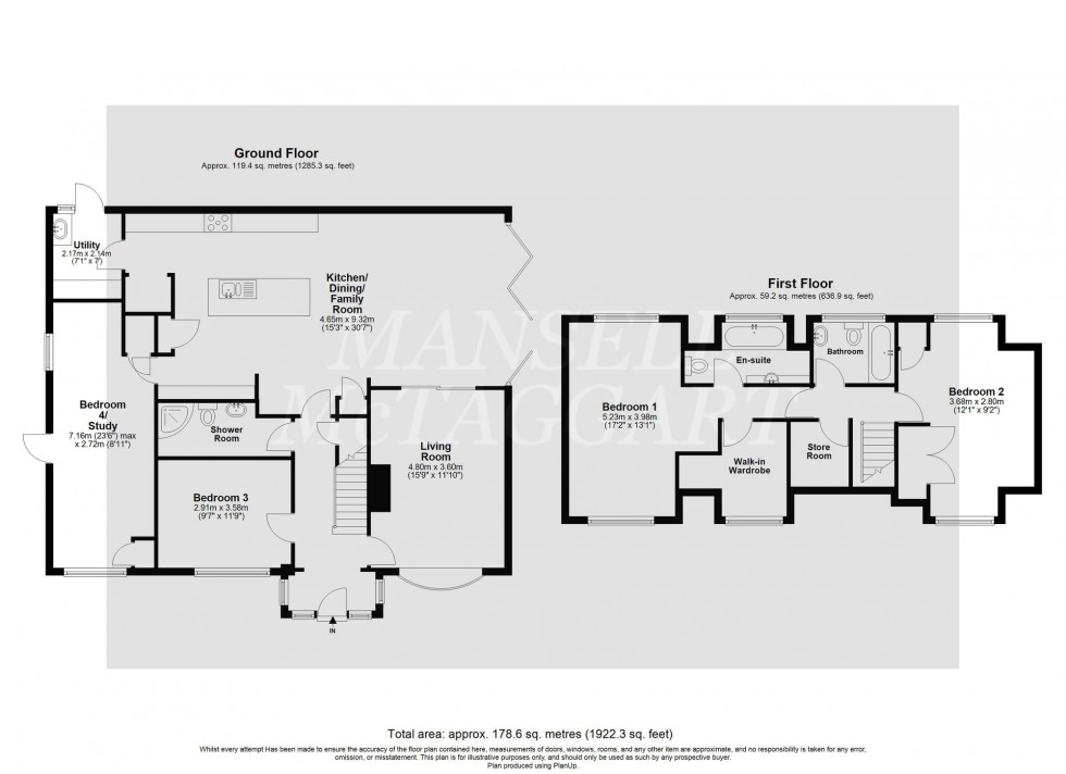 Floorplan for Roffeys Close, Copthorne, RH10