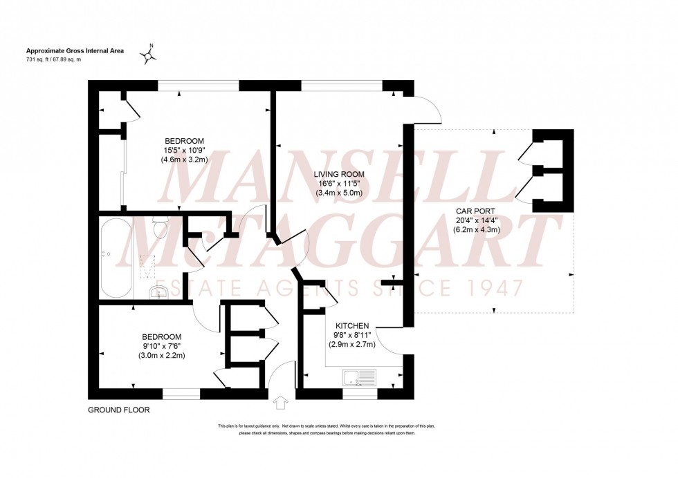 Floorplan for Oakenfield, Burgess Hill, RH15