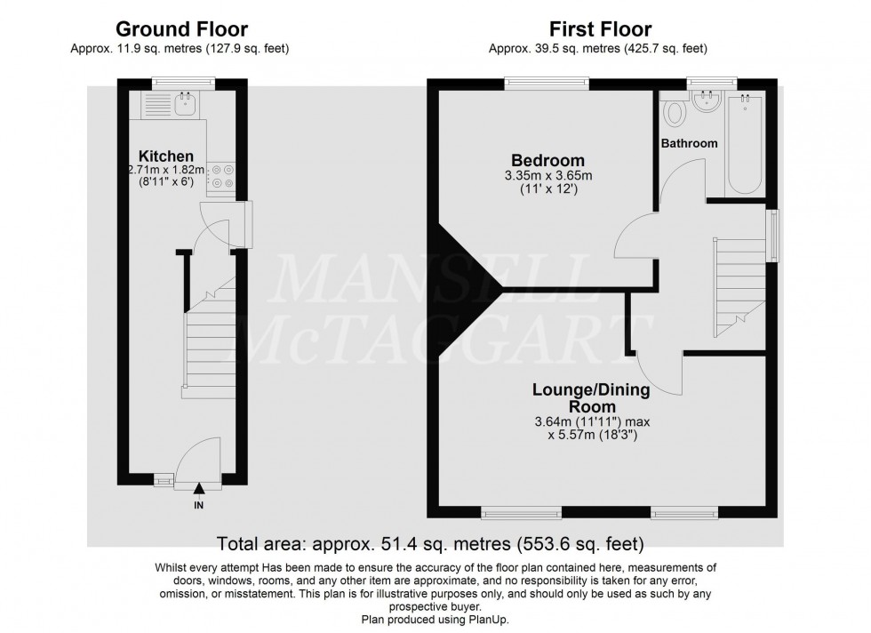 Floorplan for Buckhurst Way, East Grinstead, RH19