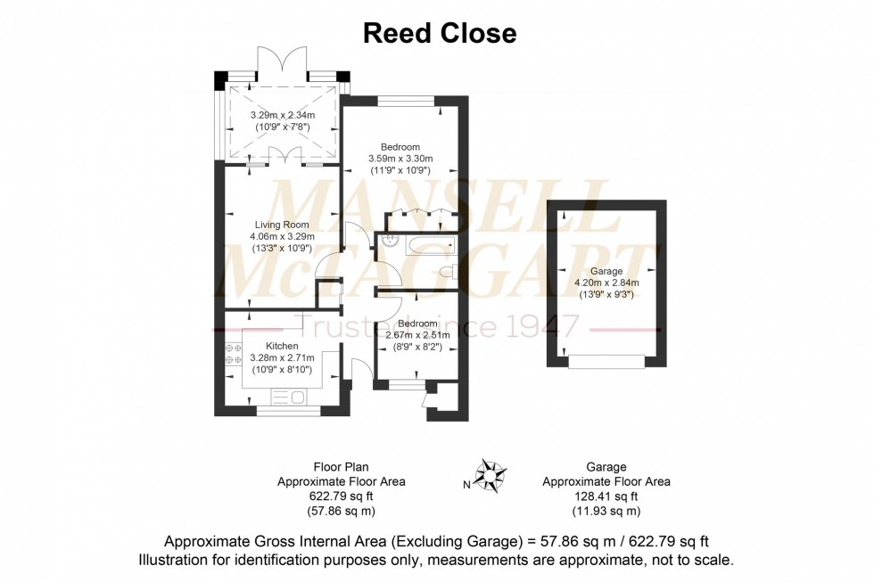 Floorplan for Reed Close, Storrington, RH20