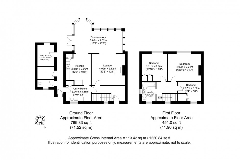 Floorplan for Churchill Road, Lewes, BN7