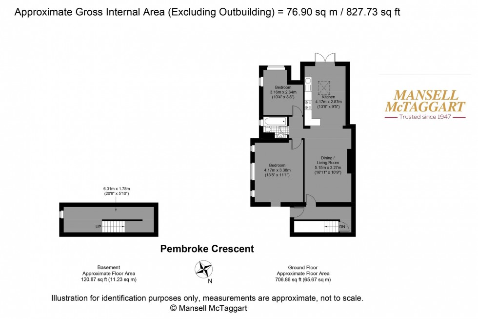 Floorplan for Pembroke Crescent, Hove, BN3