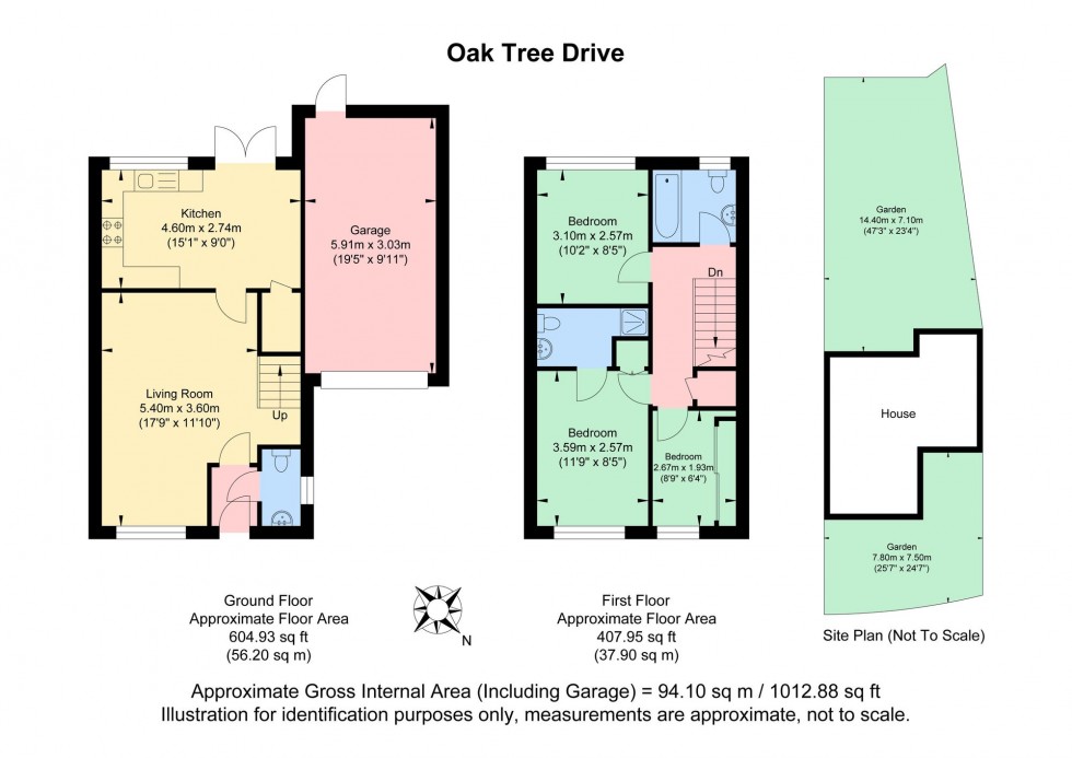 Floorplan for Oak Tree Drive, Hassocks, BN6