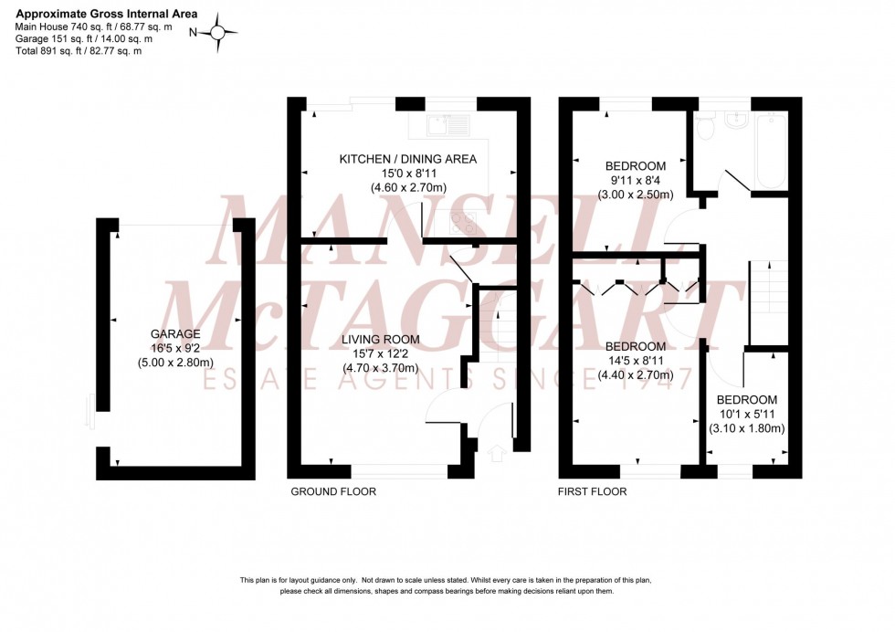 Floorplan for Fairlea Close, Burgess Hill, RH15