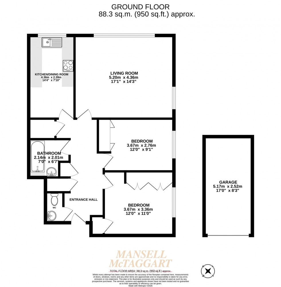 Floorplan for Grovelands, Horley, RH6