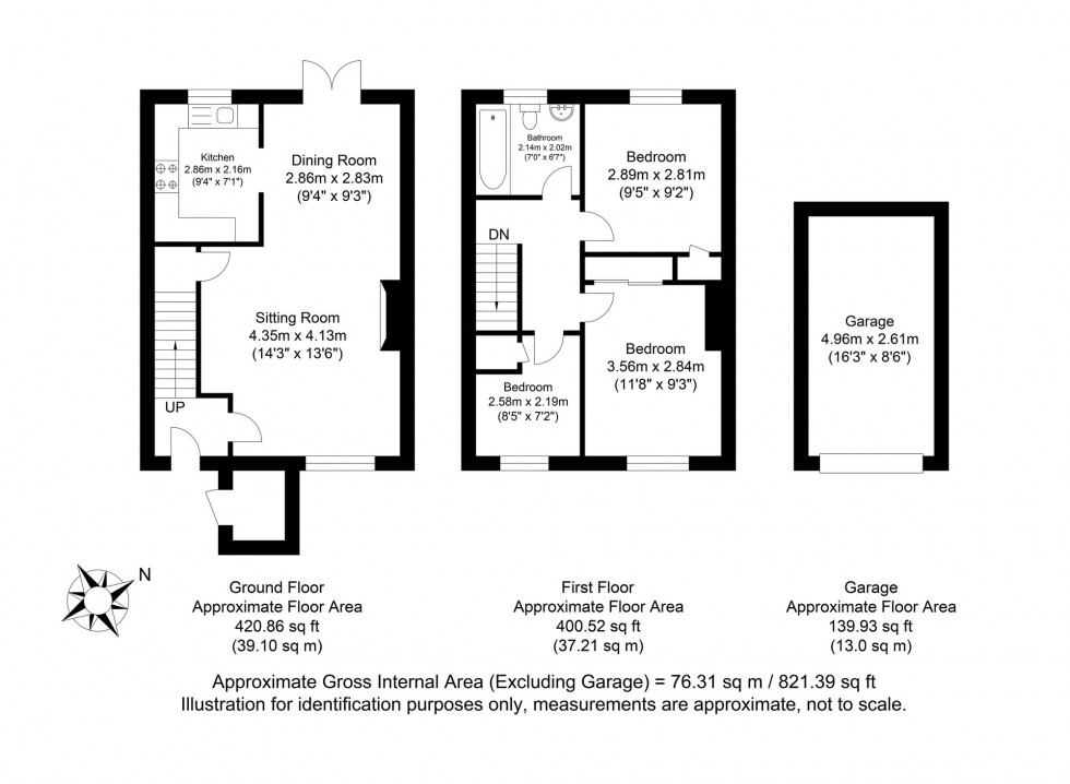 Floorplan for Oakmede Way, Ringmer, BN8