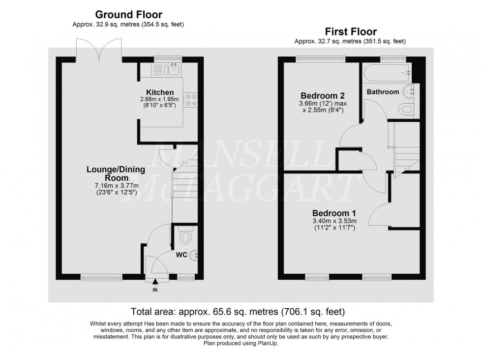 Floorplan for Thistle Way, Smallfield, RH6