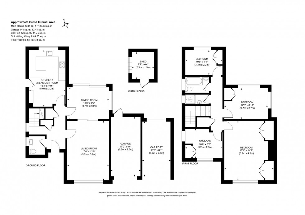 Floorplan for Gatesmead, Haywards Heath, RH16