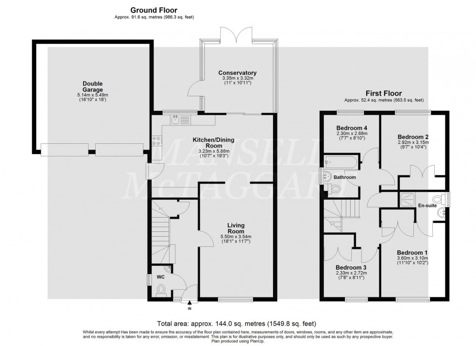 Floorplan for Saxon Road, Worth, RH10