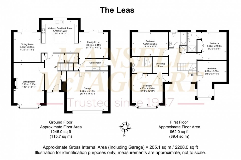 Floorplan for The Leas, Crawley Down, RH10