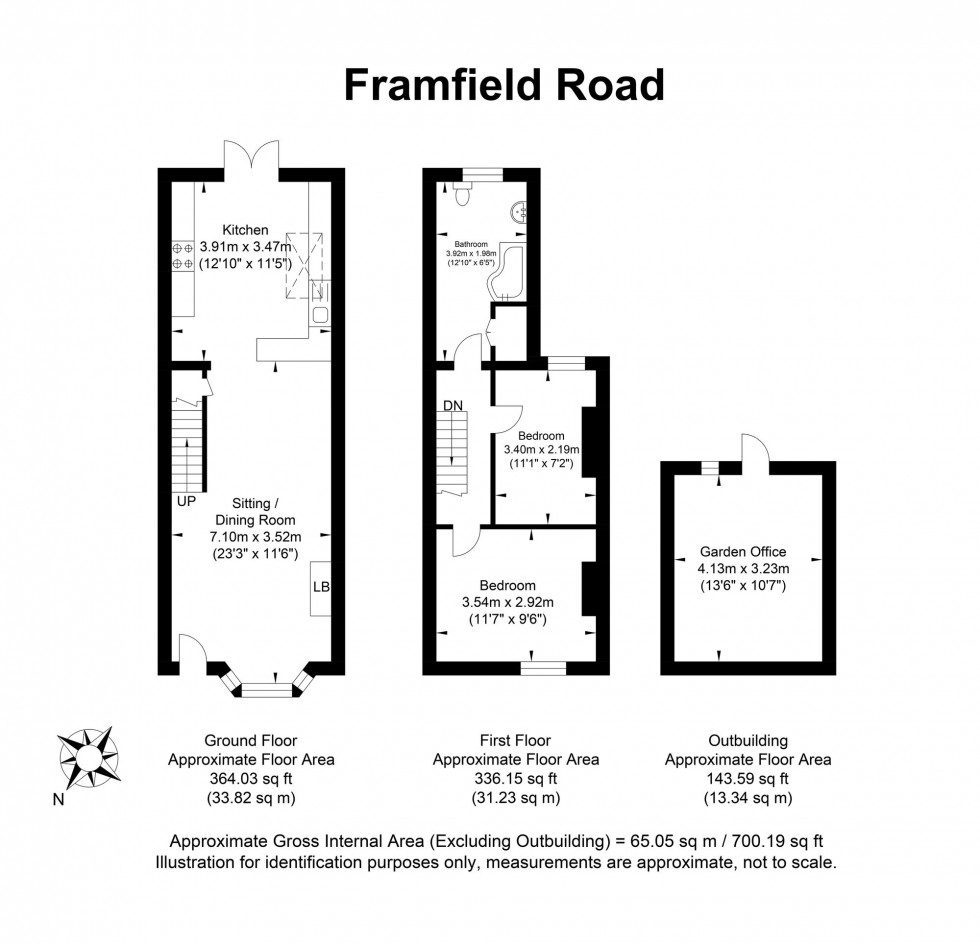Floorplan for Framfield Road, Uckfield, TN22