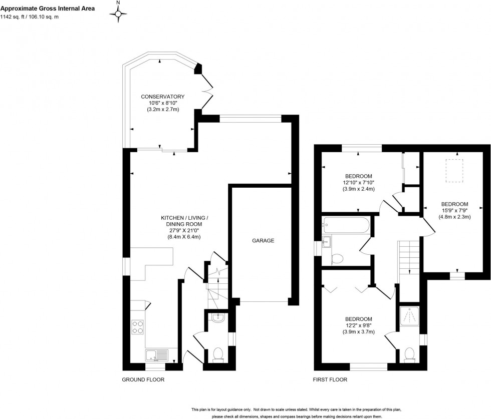 Floorplan for Blunden Drive, Cuckfield, RH17