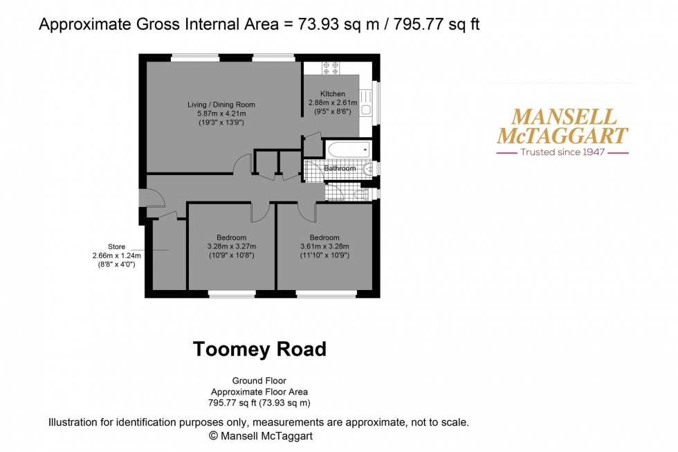 Floorplan for Toomey Road, Steyning, BN44