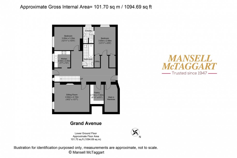 Floorplan for Grand Avenue, Hove, BN3