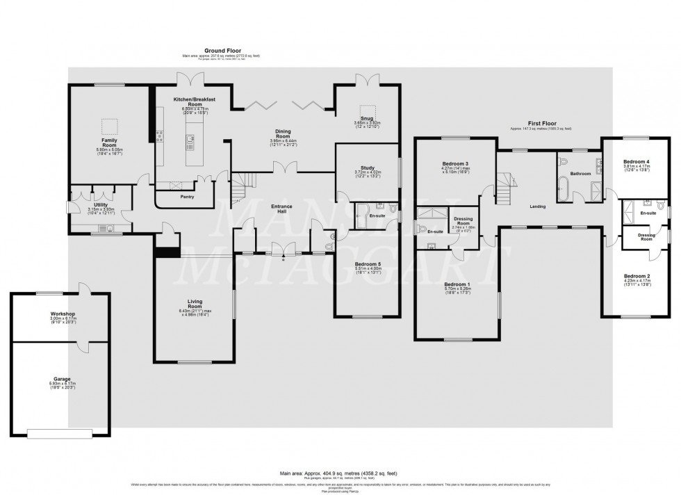 Floorplan for The Approach, Dormans Park, RH19