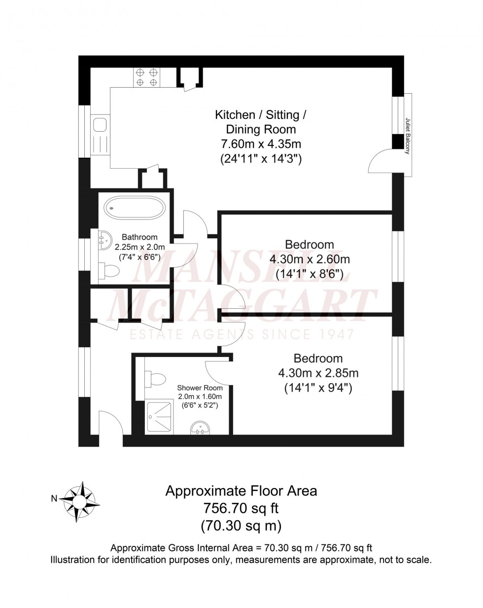 Floorplan for Clay Vale, Faygate, RH12