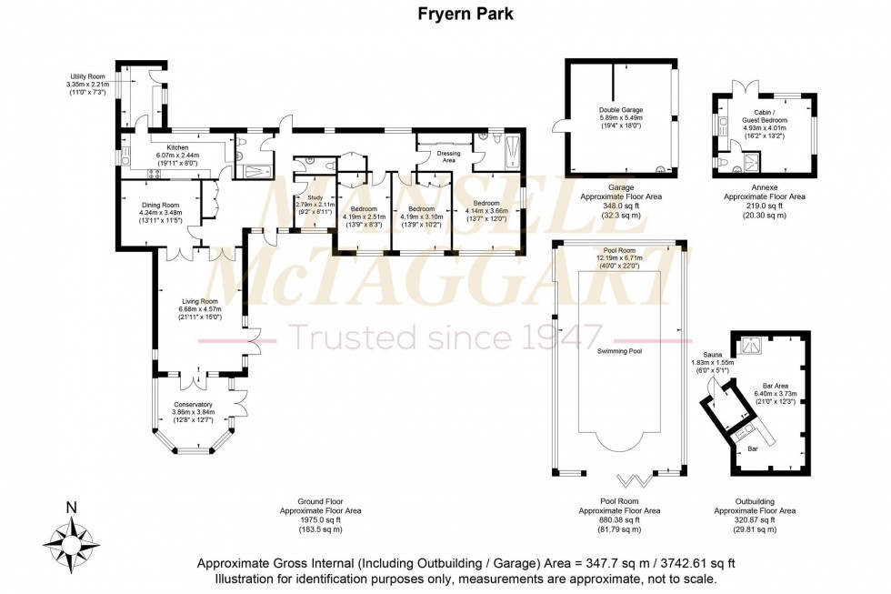 Floorplan for Fryern Road, Storrington, RH20