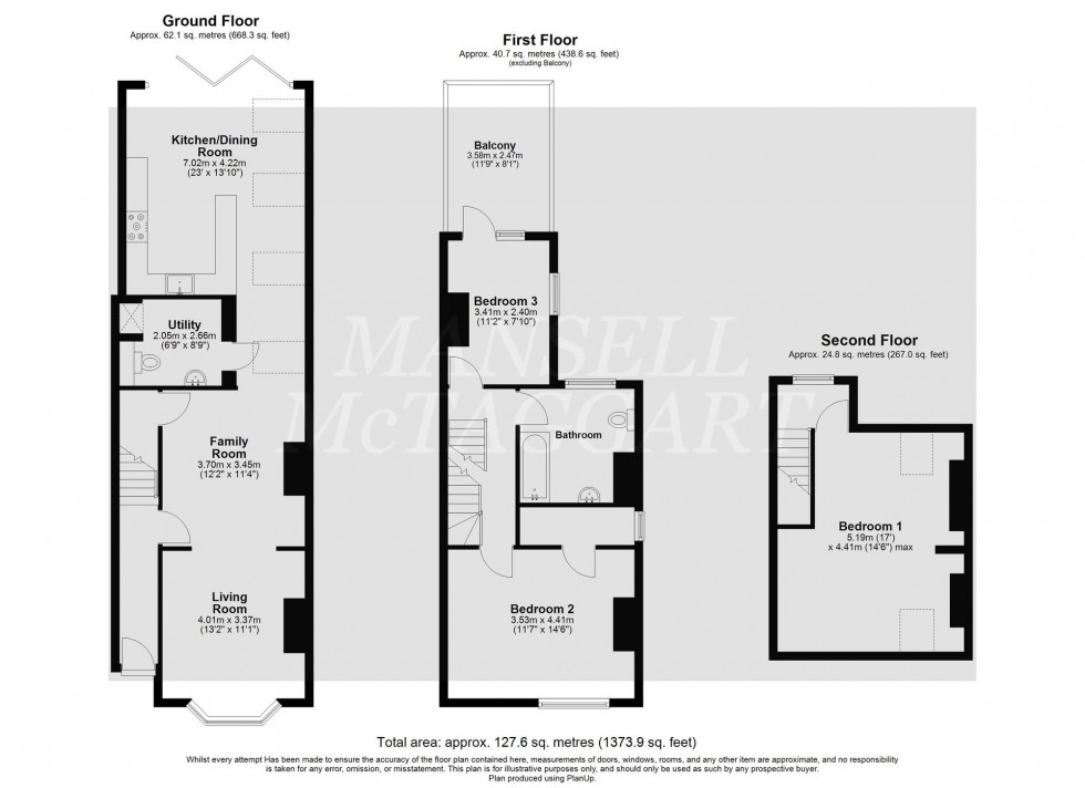 Floorplan for St. Johns Road, East Grinstead, RH19