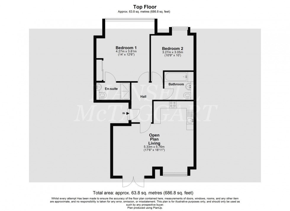 Floorplan for Gales Drive, The Copse Gales Drive, RH10