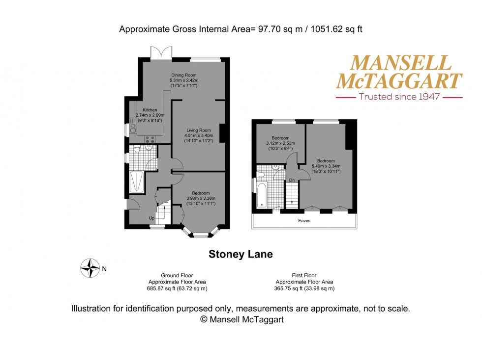 Floorplan for Stoney Lane, Shoreham-By-Sea, BN43