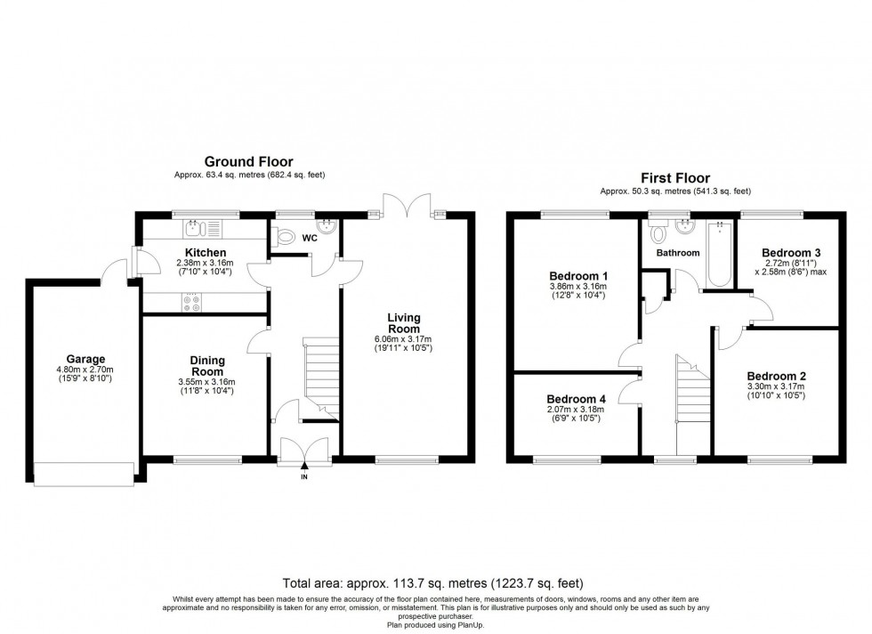 Floorplan for Smollets, East Grinstead, RH19