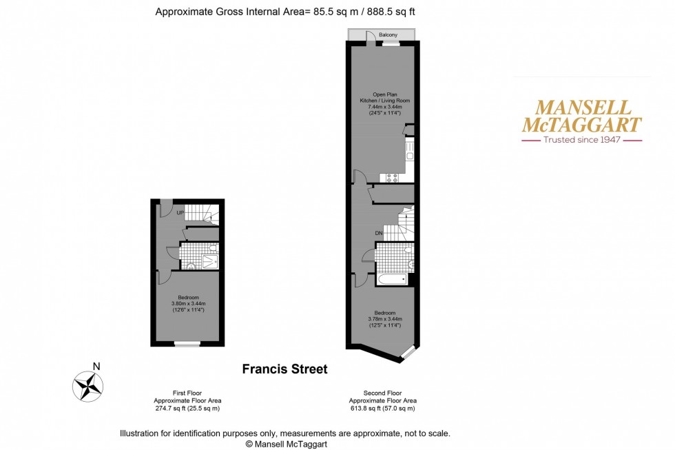 Floorplan for The Barrows, Brighton, BN1