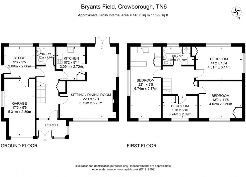 Floorplan for Bryants Field, Crowborough, TN6