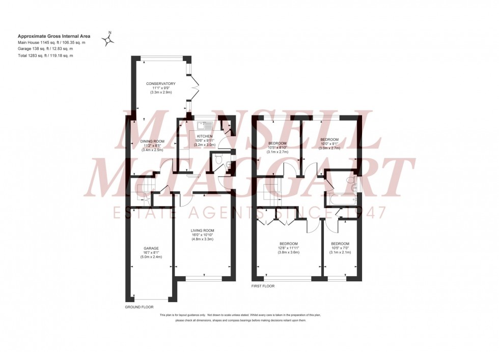 Floorplan for Bramber Way, Burgess Hill, RH15